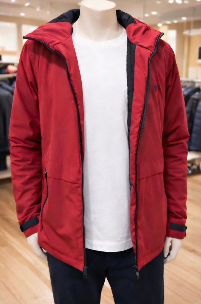 MAVİ markalı Bordo Fermuarlı Erkek mont - Görsel 2