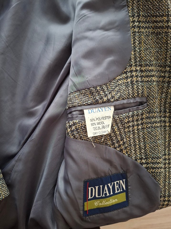 Düğmeli Erkek Klasik Yün Ceket - Görsel 4