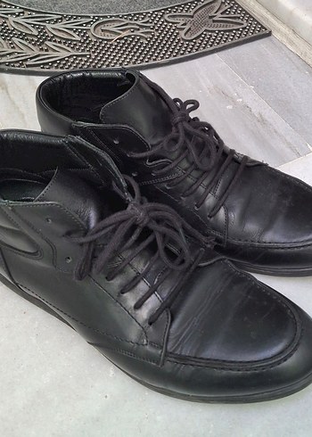 ELLE MARKA Siyah Minimalist Gotik Erkek yarım bot. - Görsel 2