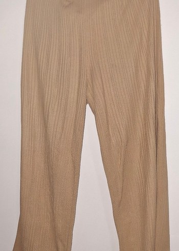 Bej Uzun Kollu Kadın Keten Kazak ve alt takım. - Görsel 3