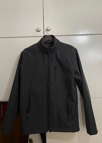 Erkek Siyah Fermuarlı Midi Ceket - Görsel 5