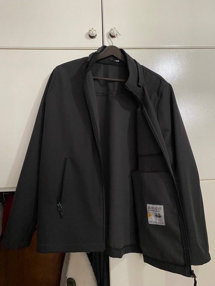 Erkek Siyah Fermuarlı Midi Ceket - Görsel 3