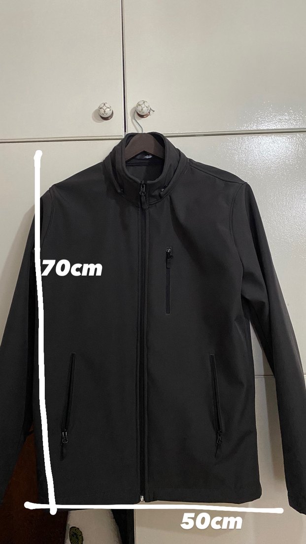 Erkek Siyah Fermuarlı Midi Ceket - Görsel 4