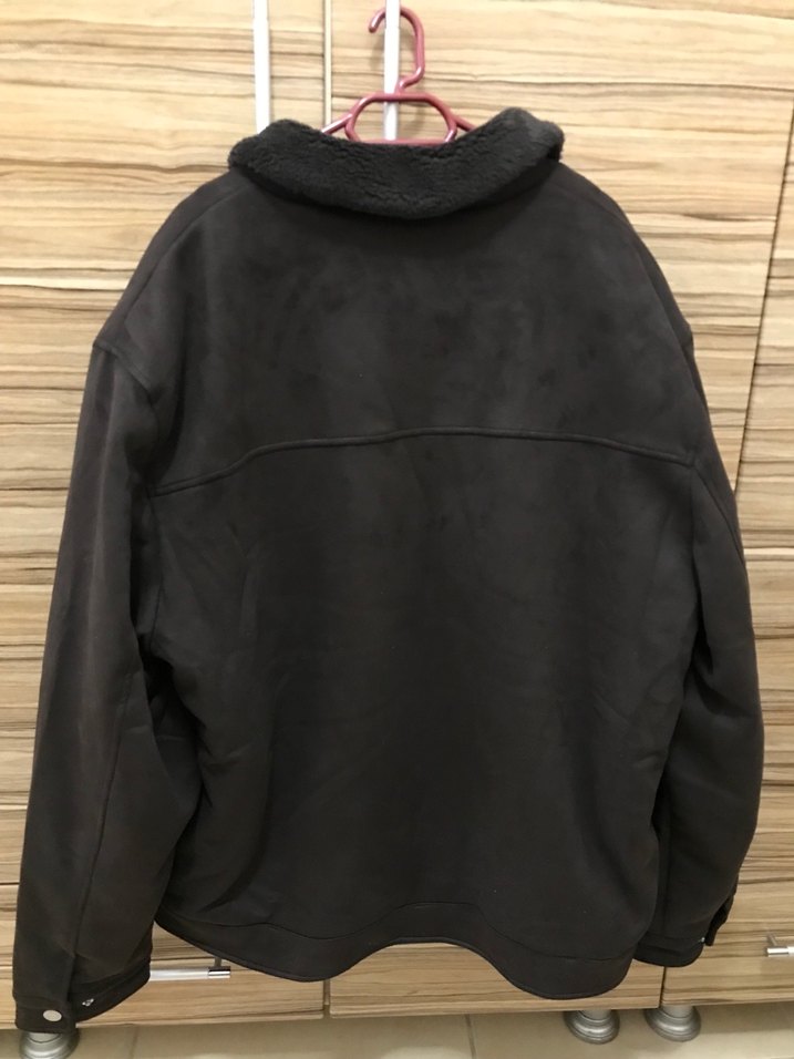 Hiç kullanılmamış, Etiketli,
Siyah Süet Erkek Ceket, Fermuarlı, - Görsel 3