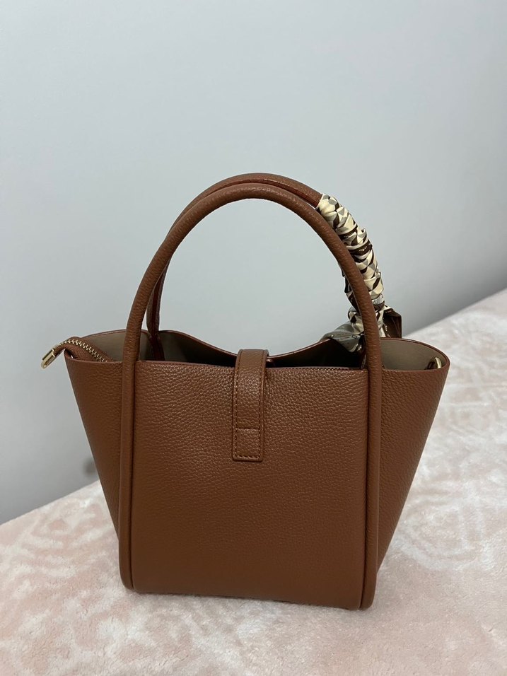 Kahverengi Deri Kadın Çanta - Görsel 2