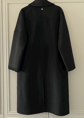 Siyah Çift Düğmeli Kaban - Görsel 3