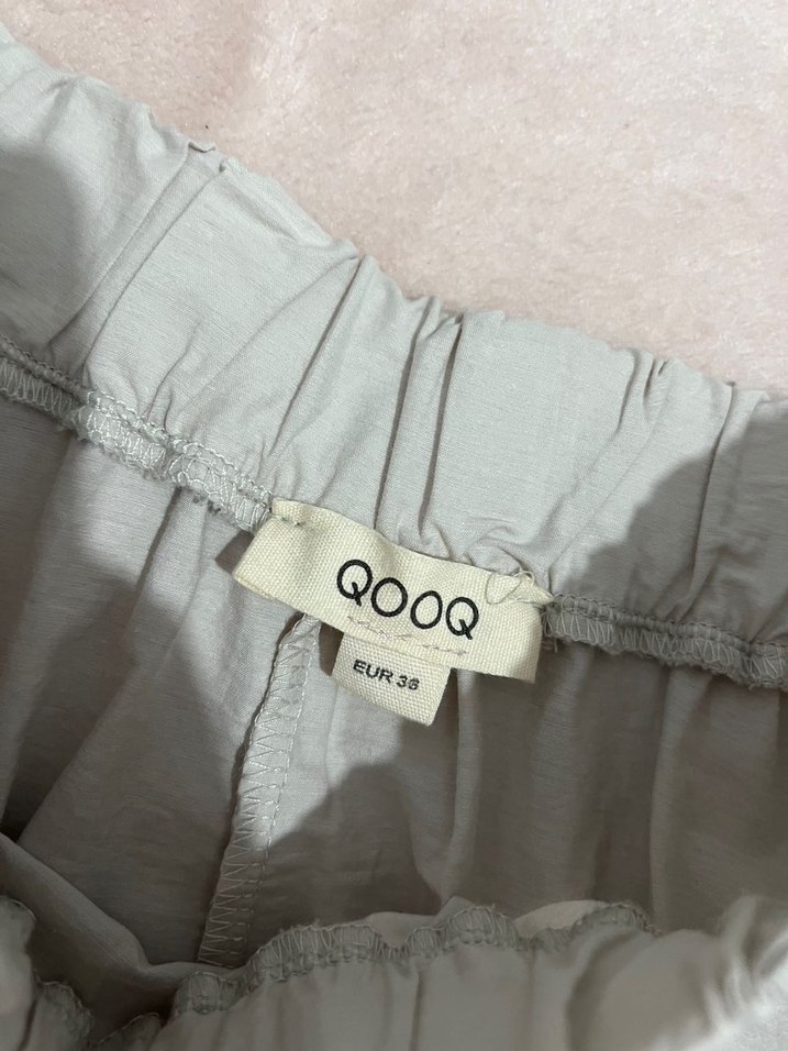 Kadın Beyaz Keten Uzun Salaş Etek - Görsel 3