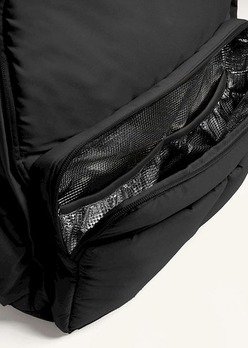 Siyah Kadın sırt çantası bebek çantası - Görsel 4