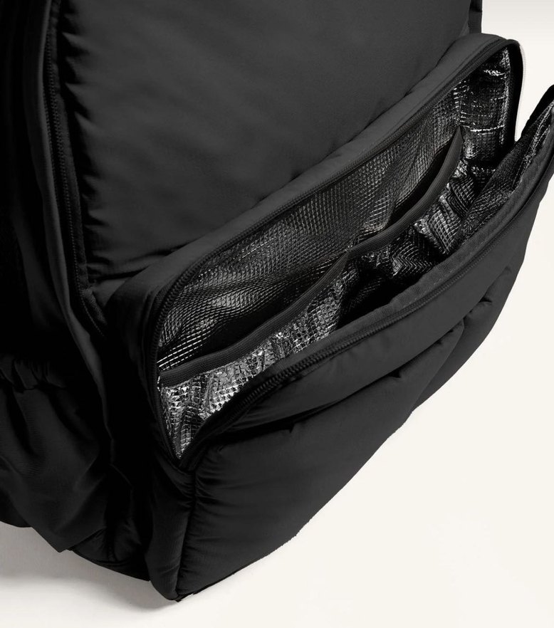 Siyah Kadın sırt çantası bebek çantası - Görsel 4