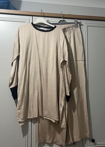 Bej Uzun Kollu Salaş Tunik - Görsel 4