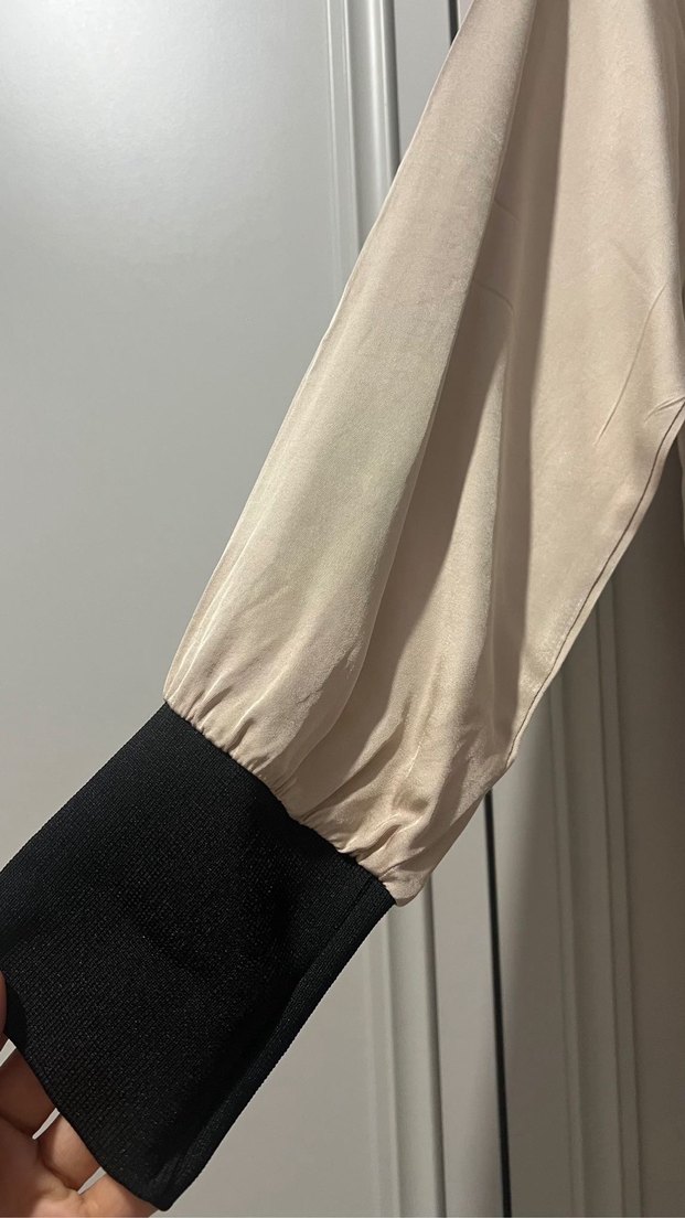 Bej Uzun Kollu Salaş Tunik - Görsel 2