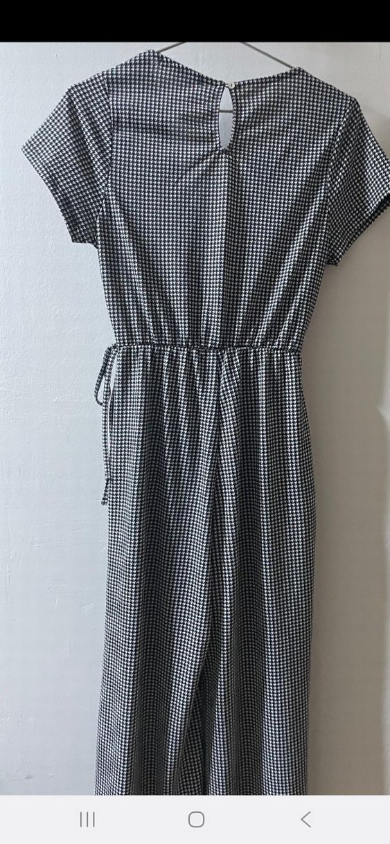 Gri V Yaka Uzun Salaş Tulum - Görsel 3