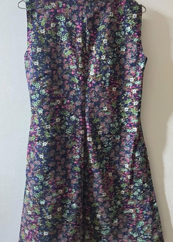 Çiçek Desenli Midi Bohem Elbise - Görsel 2