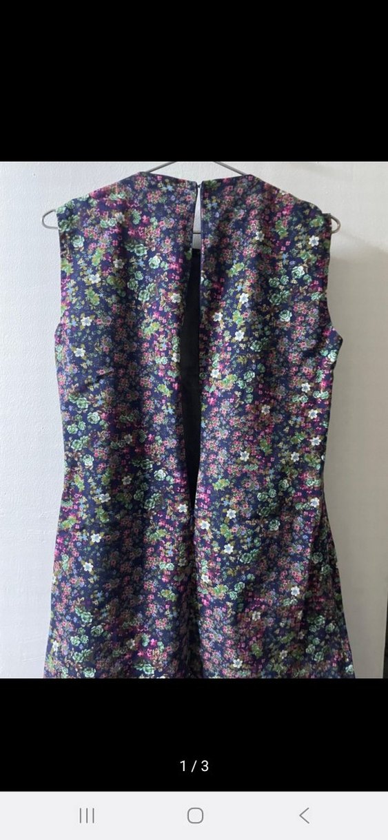 Çiçek Desenli Midi Bohem Elbise - Görsel 3