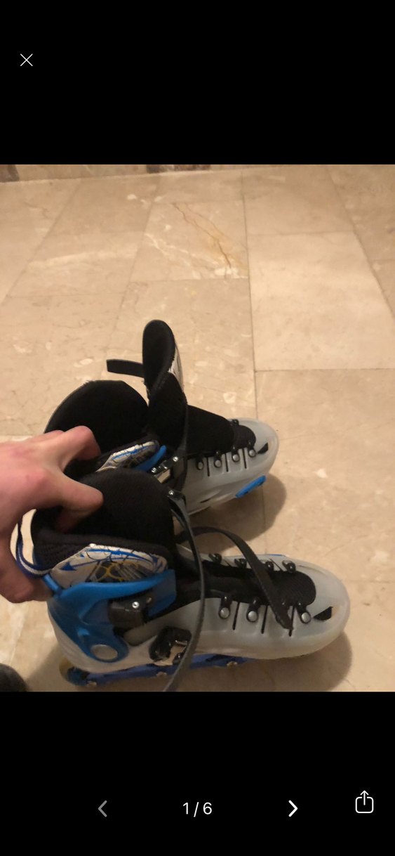 Mavi Yılan Desenli Erkek Paten - Görsel 5