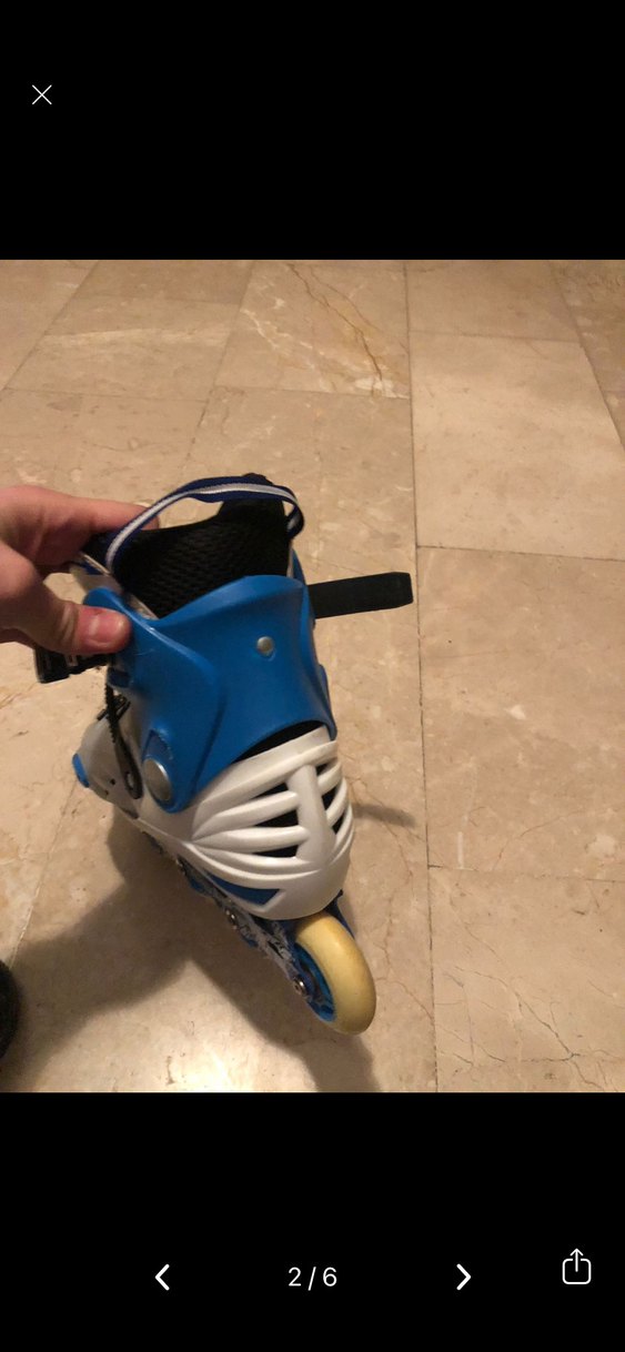 Mavi Yılan Desenli Erkek Paten - Görsel 4