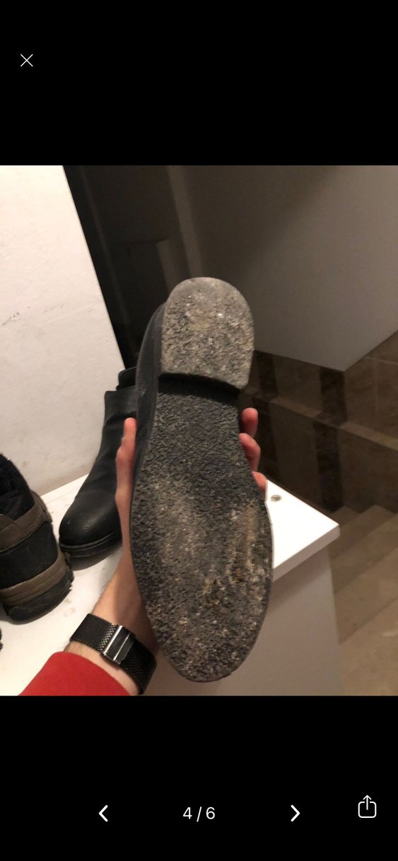 Erkek Siyah Deri Tokalı Topuklu Bot - Görsel 4