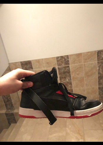Kırmızı Siyah Puma Erkek Spor Ayakkabı - Görsel 2