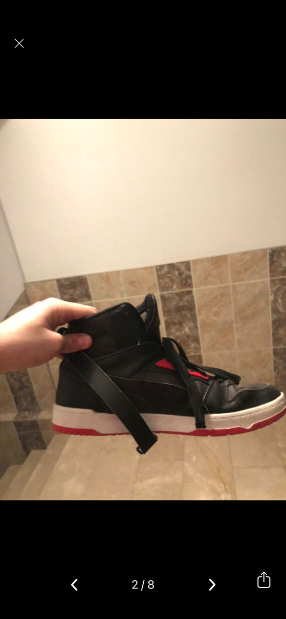 Kırmızı Siyah Puma Erkek Spor Ayakkabı - Görsel 2