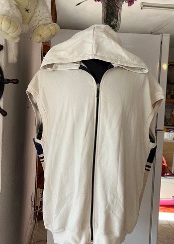 Erkek Kapüşonlu Fermuarlı Yelek - Görsel 4