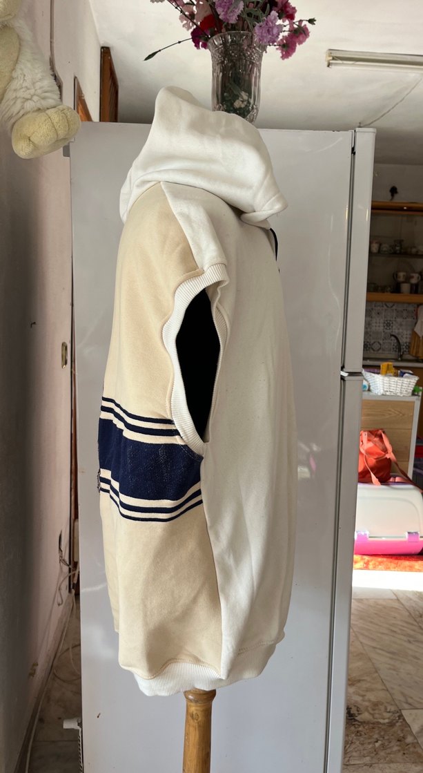 Erkek Kapüşonlu Fermuarlı Yelek - Görsel 3