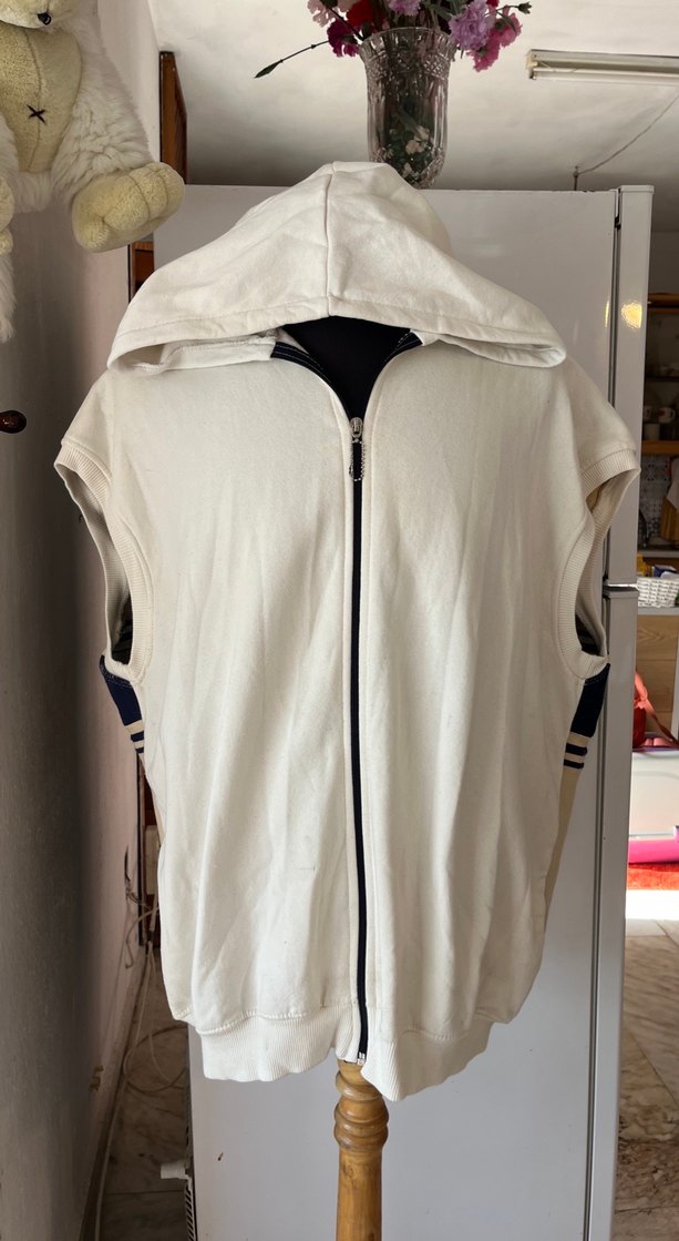 Erkek Kapüşonlu Fermuarlı Yelek - Görsel 5