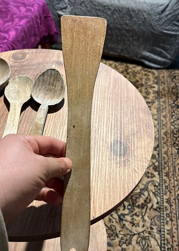 Bej ve Gri Ahşap Mutfak Kaşıkları Seti - Görsel 6