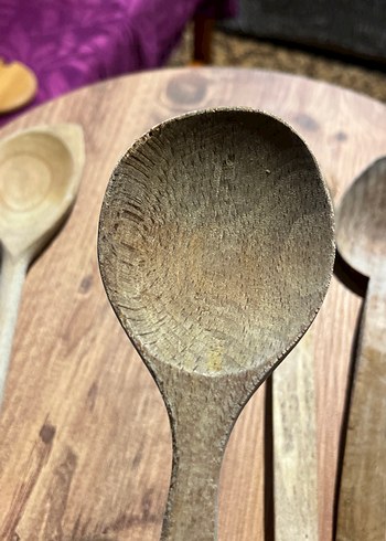 Bej ve Gri Ahşap Mutfak Kaşıkları Seti - Görsel 3