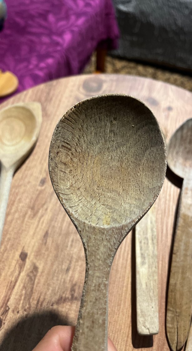 Bej ve Gri Ahşap Mutfak Kaşıkları Seti - Görsel 3