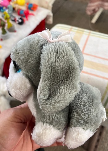 Gri Sevimli Peluş Köpek Oyuncak - Görsel 2