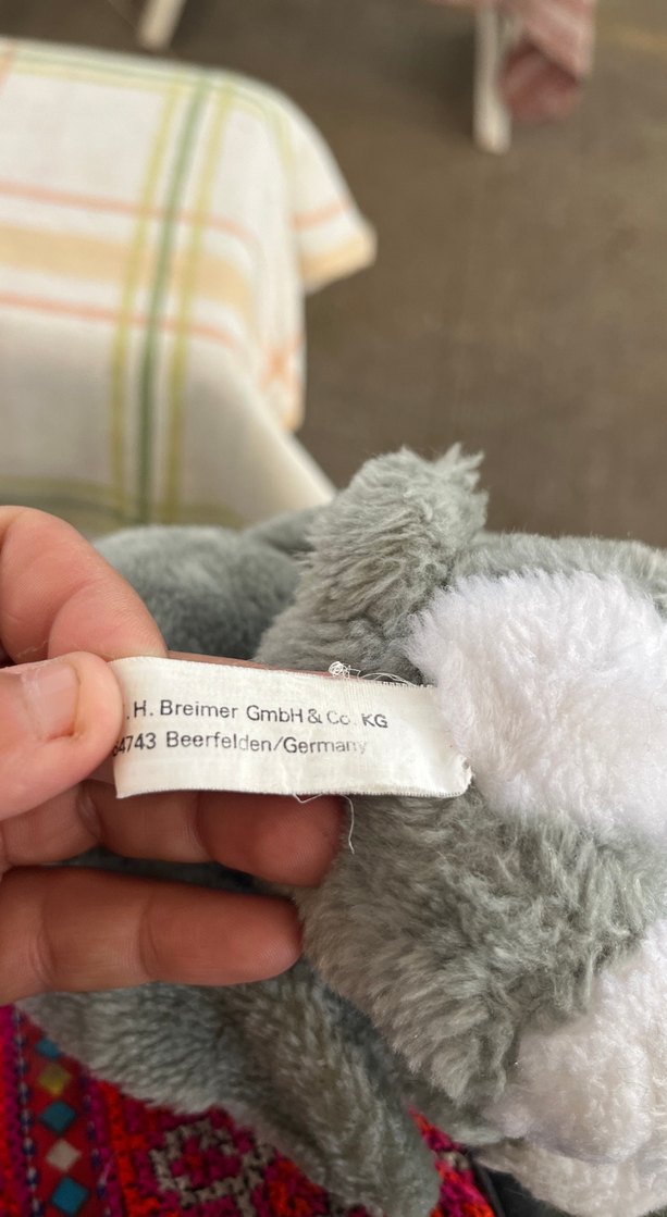 Gri Sevimli Peluş Köpek Oyuncak - Görsel 3