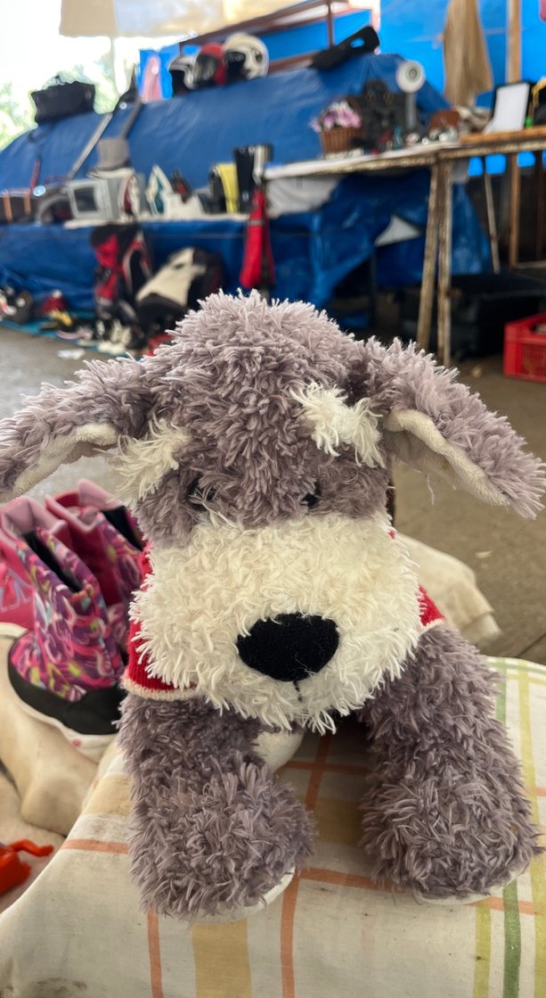 Gri Peluş Oyuncak Köpek - Görsel 2