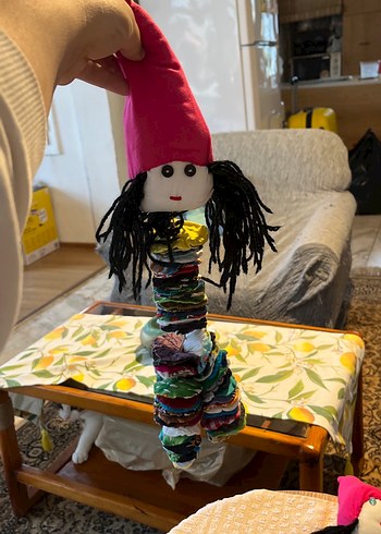 Renkli Kumaş Bebekler el emeği - Görsel 2