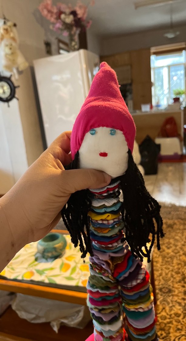 Renkli Kumaş Bebekler el emeği - Görsel 4