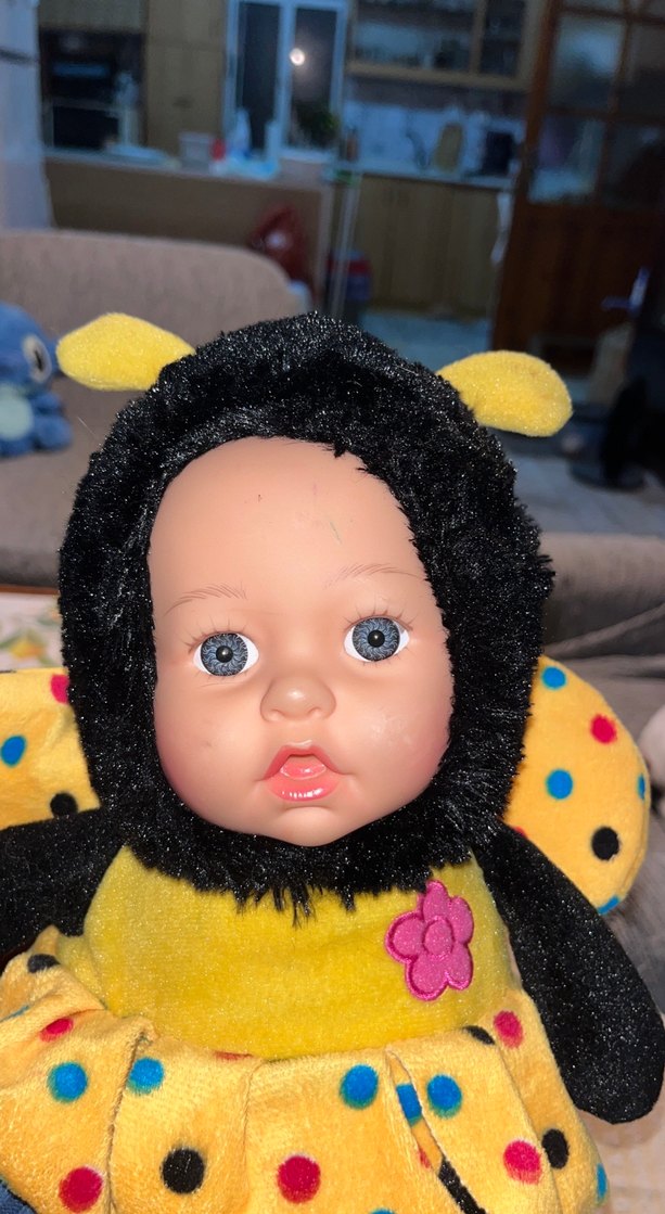 Sarı Puantiyeli Arı Kostümlü Bebek - Görsel 2