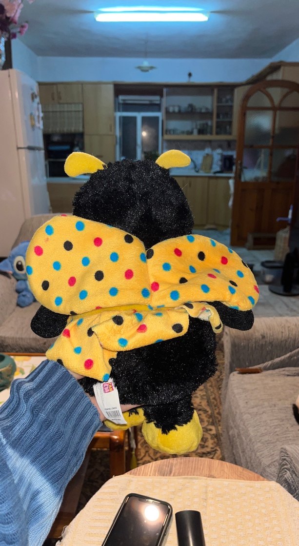 Sarı Puantiyeli Arı Kostümlü Bebek - Görsel 3