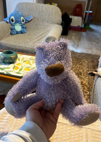 Pastel Mor Peluş Ayıcık Oyuncak - Görsel 3