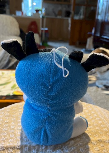 Mavi Renkli Peluş Oyuncak İnek - Görsel 3