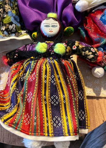 Renkli Geleneksel El Yapımı Bez Bebekler - Görsel 3