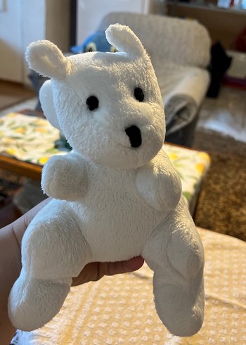 Beyaz Peluş Ayıcık Oyuncak - Görsel 3