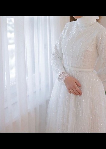 A Kesim özel dikim gelinlik - Görsel 5