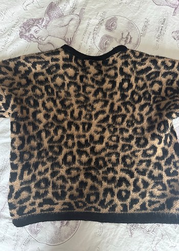 Kahverengi Kürklü Kadın Hırka - Görsel 3