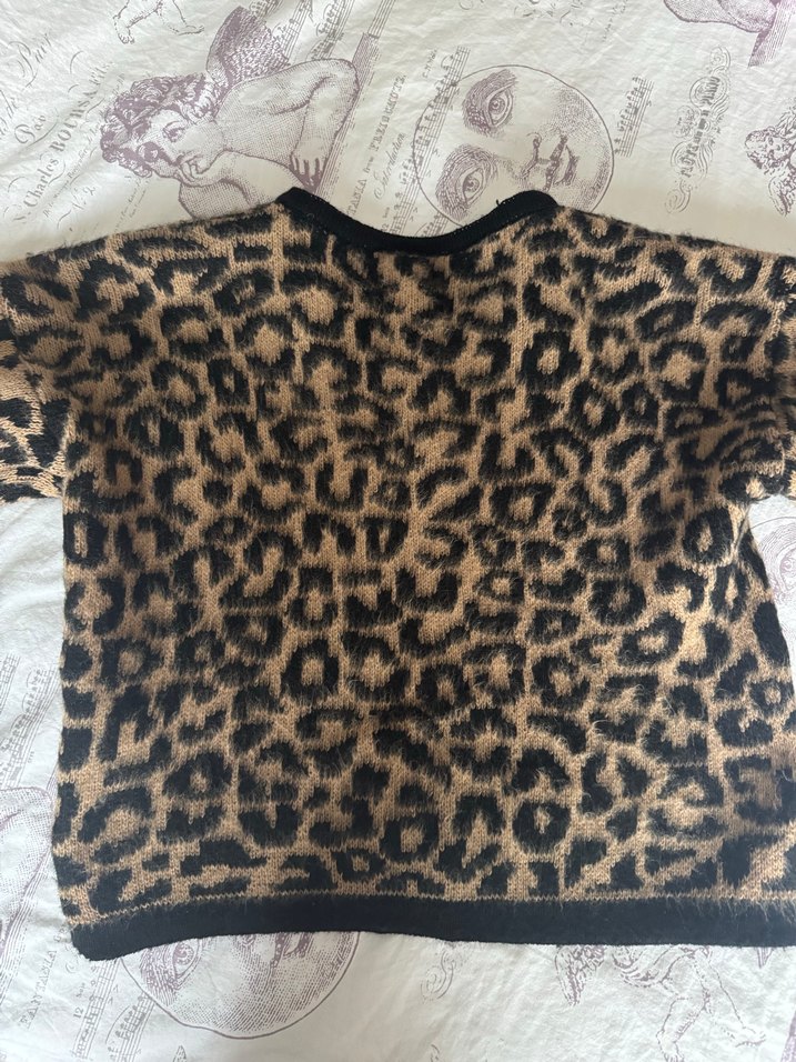 Kahverengi Kürklü Kadın Hırka - Görsel 3