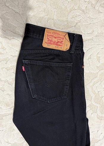 Levi's 501 erkek siyah kot pantolon. 32/32 beden - Görsel 2
