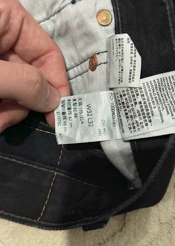 Levi's 501 erkek siyah kot pantolon. 32/32 beden - Görsel 5