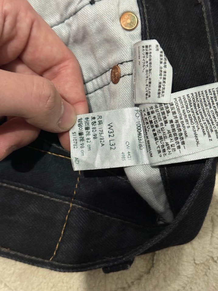 Levi's 501 erkek siyah kot pantolon. 32/32 beden - Görsel 5