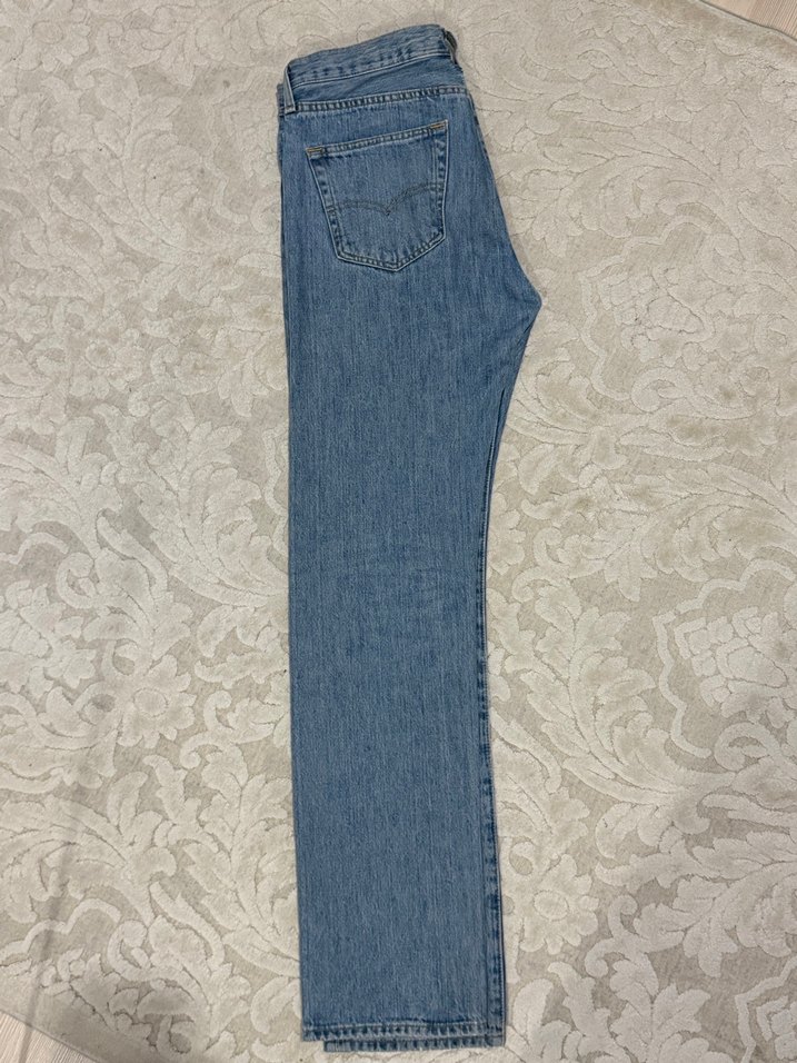 Levi's 501 açık mavi erkek kot pantolon. 32/24 beden - Görsel 4