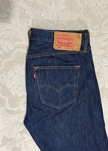 Levi's 501 erkek kot pantolon 32/34 beden - Görsel 2