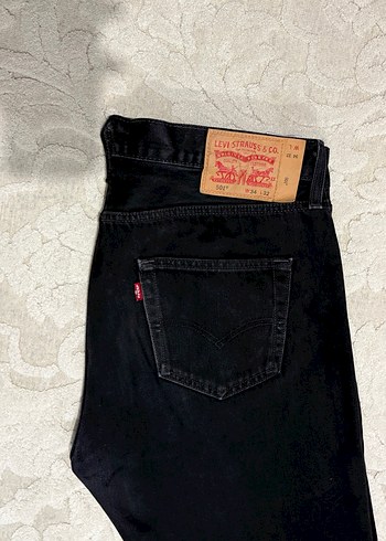 Levi's 501 erkek siyah kot pantolon. 34/32 beden - Görsel 2
