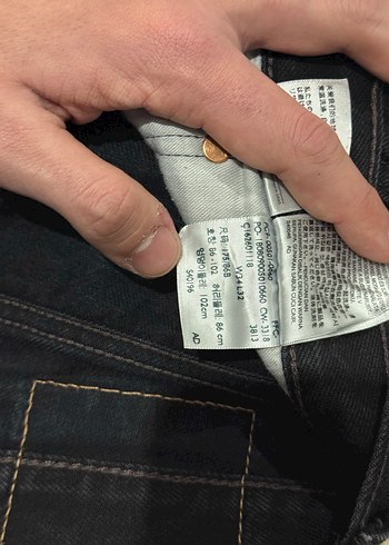Levi's 501 erkek siyah kot pantolon. 34/32 beden - Görsel 5